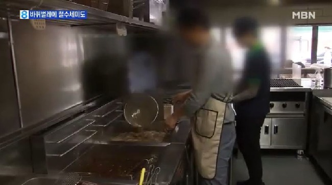韓国のチキンが衛生不良