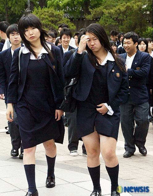 韓国を訪問した日本の女子高生
