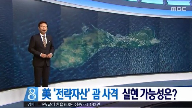 グアム包囲射撃