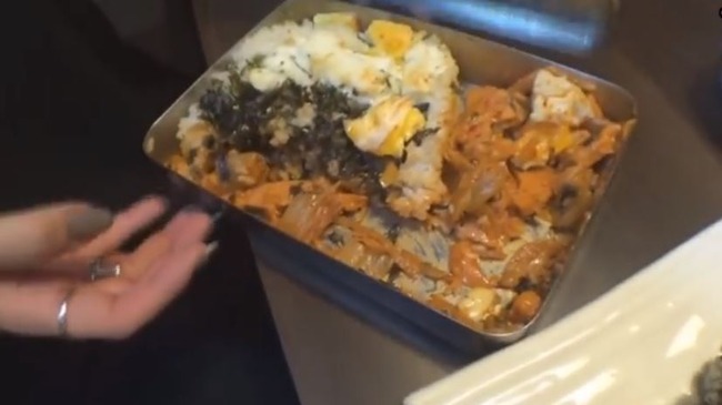 韓国の混ぜる弁当