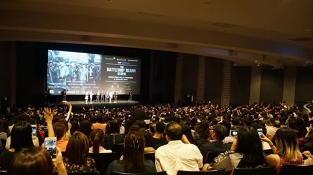 映画軍艦島の試写会