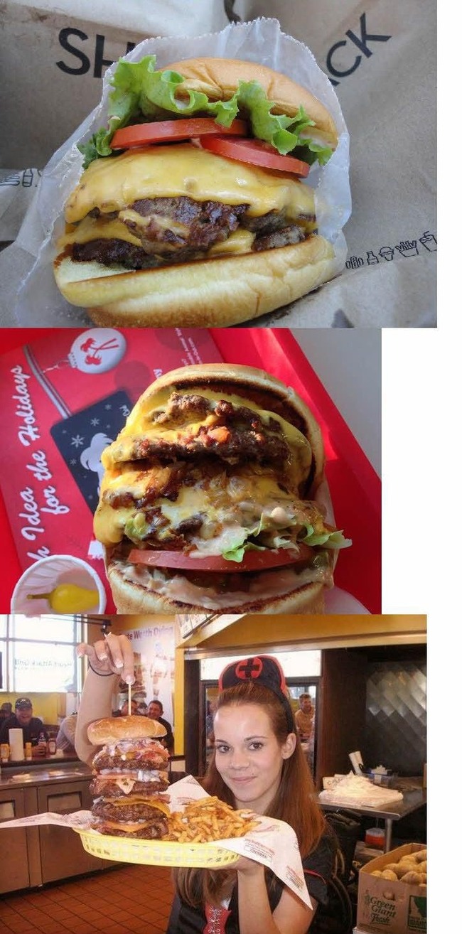 アメリカの巨大バーガー