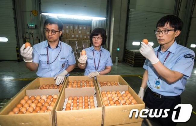 韓国産卵から殺虫剤を検出