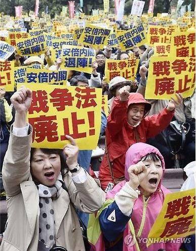 安保関連法の反対や原発反対デモ