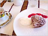 ふっくらチョコケーキとエチオピアン・コーヒー