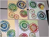 和紙の色と切り抜き