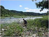 川原に石を拾いにゆく