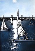 湖面に浮かぶ
