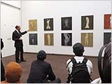 青枢展の講評会へ