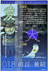 戦国絢爛チョコ・直江兼続ウラ