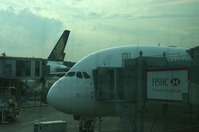 SQ637到着向こうにもA380