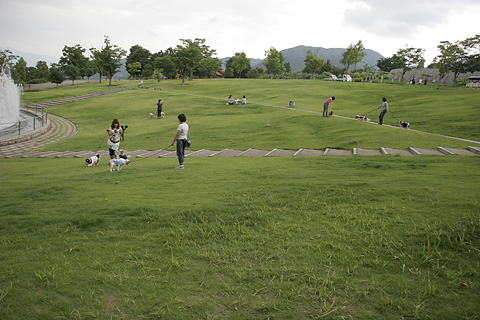 広場で遊ぼ♪