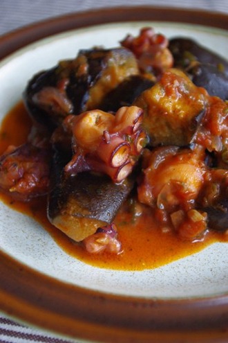 2010.10.17 octopus & aubergine stew