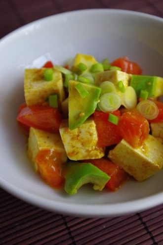 2010.11.11 tofu & avocado salad