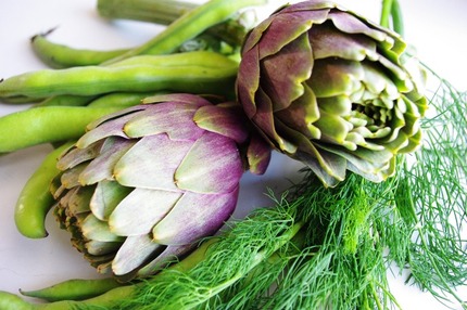 2011.04.12 artichokes & broad beans