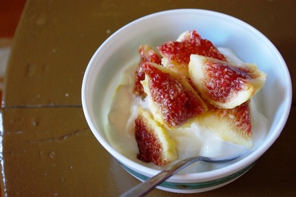 2011.08.27 yogurt with fig