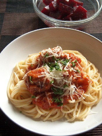 2008.09.27 spaghetti with meatballs1