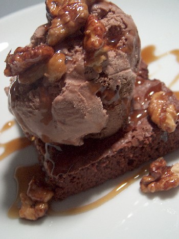 brownie & ice cream