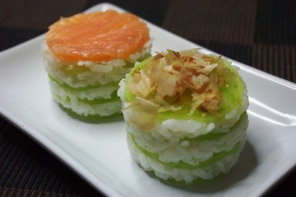 2009.10.11 green tomato sushi