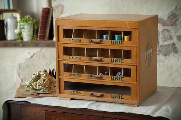 フランスアンティーク 引き出し メルスリーボックス フランス アンティーク メルスリーボックス ソーイングボックス