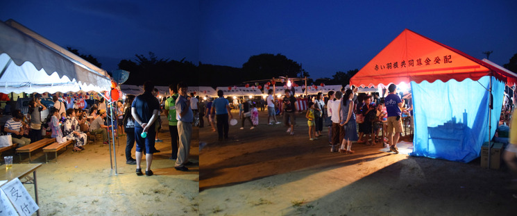夏祭り会場内部