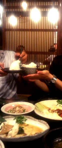 食事会にて2