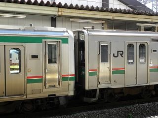 E721系と701系の併結 : 教師ラウンジへようこそ！