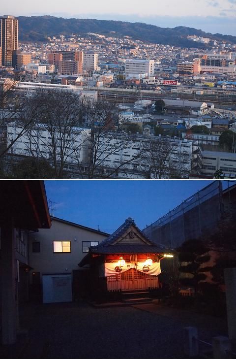 年末の静岡市の風景