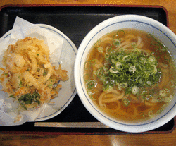 うどんWESTのかき揚げうどん