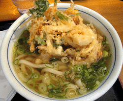 うどんウエストのかき揚げうどん