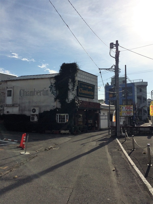 シャンベルタン前の道