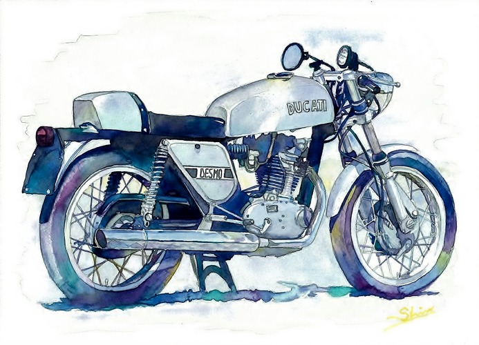 憧れのヴィンテージレーサーとGB600Rの妄想。 : Moto Art 大沢 慎