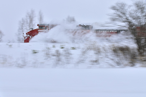 ラッセル車並走撮影 石北ラッセル 雪551レ DE15 1542 2019.1.18 5900c