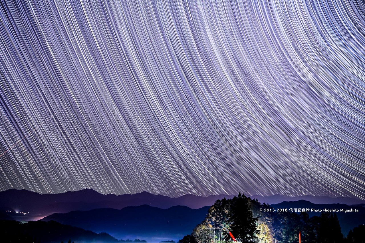 星々と後立山連峰