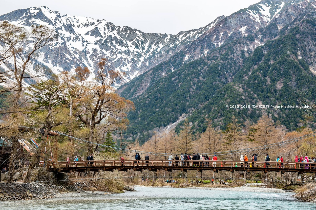 賑わう河童橋
