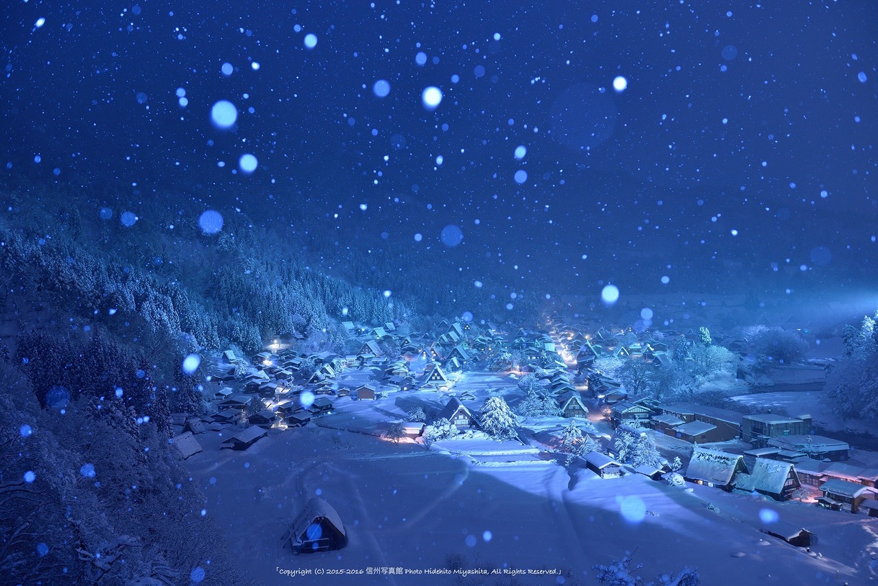 雪降る夜の郷