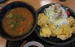 とり天とだんご汁