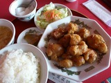 唐揚げ定食@長城飯店
