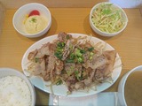 豚もやし塩ダレ定食@OJARI
