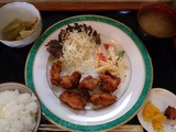唐揚げ定食@MORI