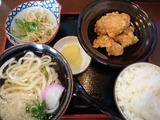 かけ唐揚げセット@讃岐屋