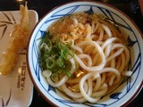 かけうどん+海老天@丸亀製麺