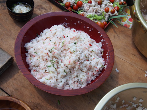 青摘みかん散らし寿司