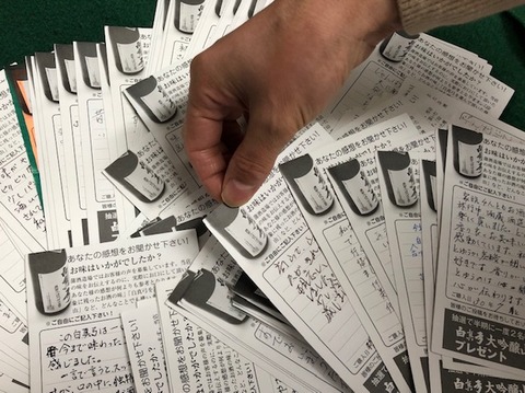 アンケートプレゼント抽選20190125