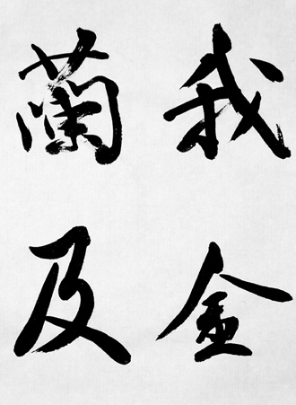 書道作品「野路菊」 書道作品「野路菊」