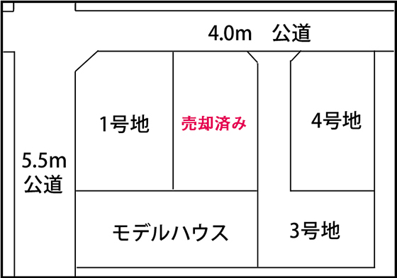 チラシ用敷地図