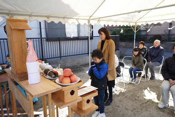 次はＨ君。しっかり二拍手できましたね。