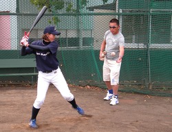 萱野選手・佐々木氏