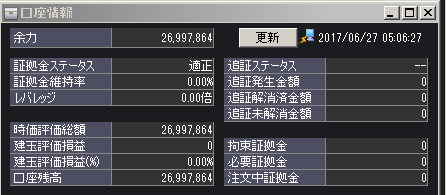 6月26日口座