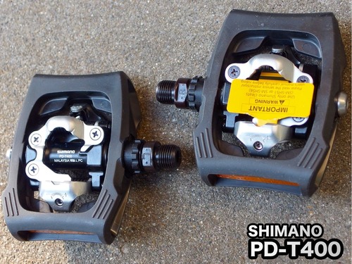 パーツ SHIMANO   PD-T400 Shimano PD-T400 Click'R Pedals - Components